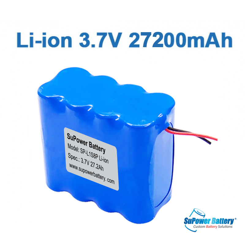 SuPower 3.6V 3.7V 4.2V 8* 18650 27200mAh 8P Lithium ion Li-ion Battery Pack