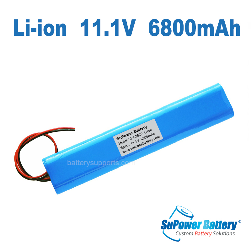 SuPower 10.8V 11.1V 12V 12.6V 6800mAh 3S2P Lithium ion 18650 Li-ion battery pack