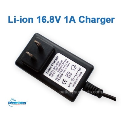 Li-ion Li-Po 16.8V 14.8V 1A 4S Wall Socket Battery Charger AC DC