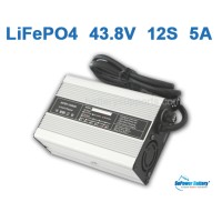 36V 43.8V 5A LiFePo4 Battery Charger 12S 12x 3.2V LiFe Charger