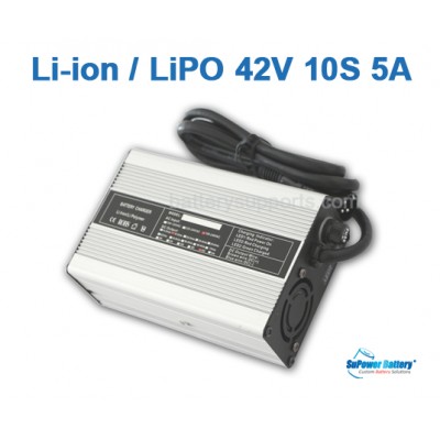36V 42V 5A Lithium ion Battery Charger 10S 10x 3.6V Lion LiPO