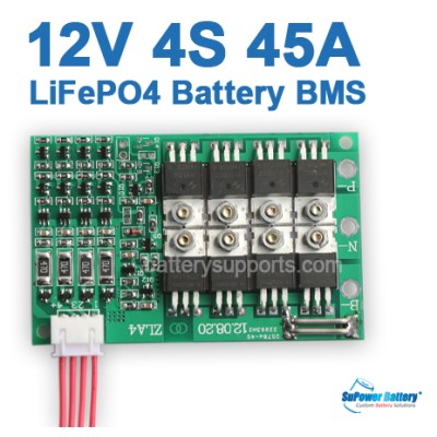 12V 14.6V 4S 45A LiFePo4 Battery BMS LFP PCM SMT System