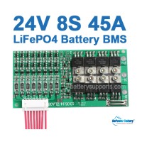 24V 25.6V 8S 45A 8x 3.2V LiFePo4 Battery BMS LFP PCM SMT System 24V 25.6V 8S 45A 8x 3.2V LiFePo4 Battery BMS LFP PCM SMT System