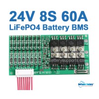 24V 25.6V 8S 60A 8x 3.2V LiFePo4 Battery BMS LFP PCM SMT System 24V 25.6V 8S 60A 8x 3.2V LiFePo4 Battery BMS LFP PCM SMT System