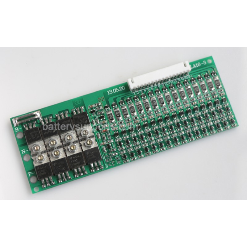 48V 60A 16S 16x 3.2V LiFePo4 Battery BMS LFP PCB PCM SMT System 48V 60A 16S 16x 3.2V LiFePo4 Battery BMS LFP PCB PCM SMT System