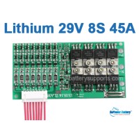 28V 29V 33V 45A 8x 3.6V 8S Lithium ion Li-PO Battery BMS PCM PCB