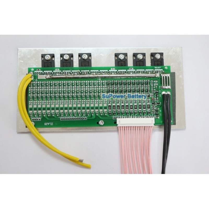 48V 100A 16S 16x 3.2V LiFePo4 Battery BMS LFP PCB PCM SMT System