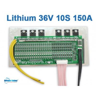 36V 37V 42V 10S 150A 10x 3.6V Lithium ion LiPolymer Battery BMS