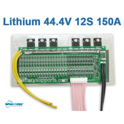 44V 48V 50.4V 12S 150A 12x3.6V Lithium ion LiPolymer Battery BMS