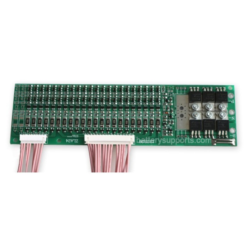 72V 60A 24S 24x 3.2V LiFePo4 Battery BMS LFP PCB PCM SMT System