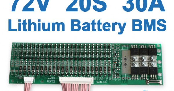 72V 84V 20S 30A 20x 3.6V Lithium ion Li-ion Li-Po Battery BMS