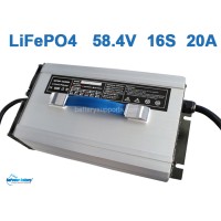 48V 58.4V 20A LiFePo4 Battery Charger 16S 16x 3.2V LiFe Charger