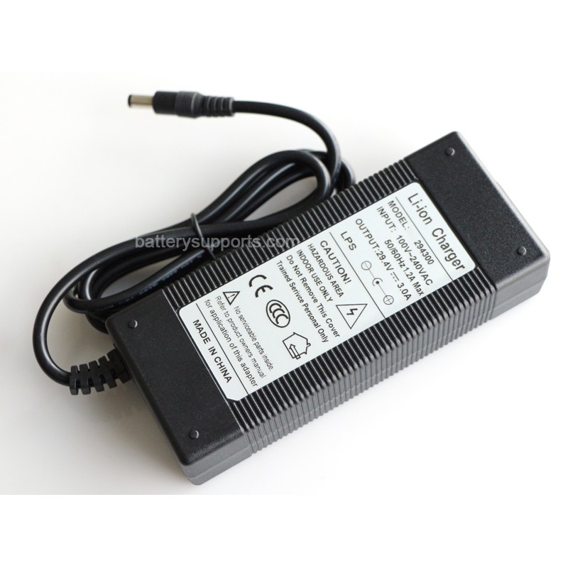 Li-ion Li-Po 25.9V 29.4V 3A 7S Wall Socket Battery Charger AC DC