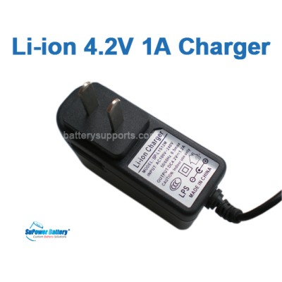 Li-ion Li-Po 3.6V 3.7V 4.2V 1A Wall Socket Battery Charger AC DC