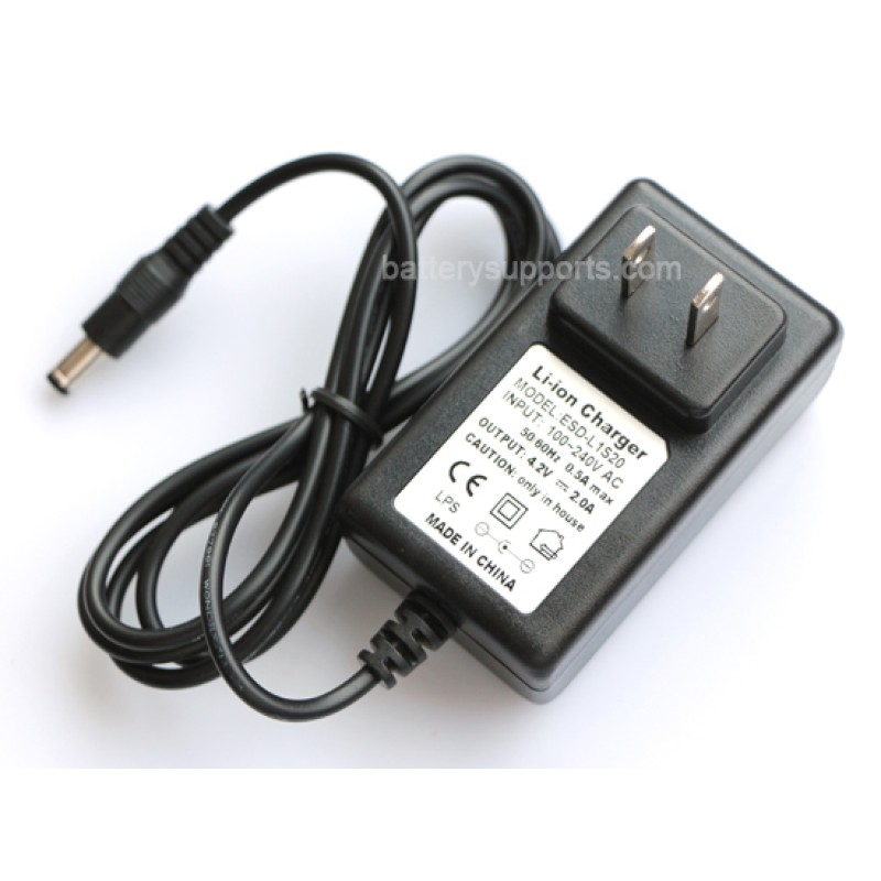 Li-ion Li-Po 3.6V 3.7V 4.2V 2A Wall Socket Battery Charger AC DC