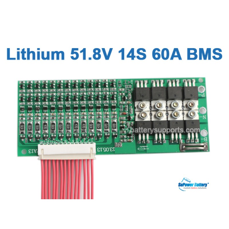 50.4V   51.8V   58.8V   60A  14S Lithium ion / LiPolymer Battery