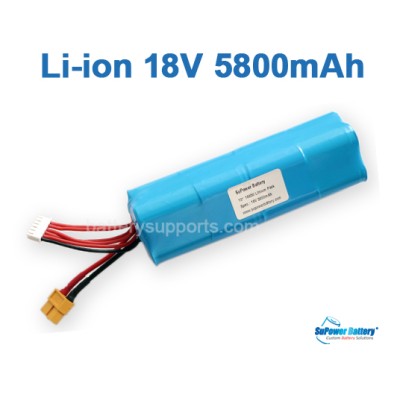 Work -20℃ Diving Light HID Lithium ion 18V 5.8Ah 10A Li-Ion Battery