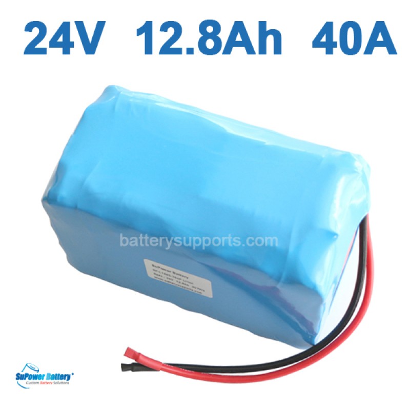 24V 12.8Ah 40A  900W EV E-Bike Lithium Ion Battery embeded BMS