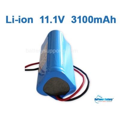 10.8V 11.1V 12V 12.6V 3100mAh 3S Lithium ion Li-ion Battery Pack