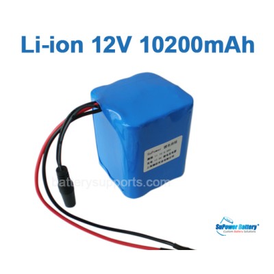 10.8V 11.1V 12V 10.2Ah 3S3P Lithium ion Li-ion LiMn Battery Pack
