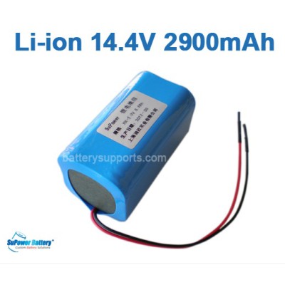 14.4V 14.8V 4* 18650 2900mAh 4S Lithium ion Li-ion Battery Brick