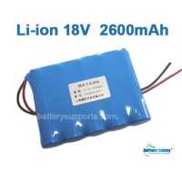 18V 21V 5*18650 2600mAh 5S Lithium ion Li-ion Battery Pack