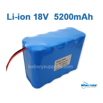 18V 21V 10*18650 5200mAh 5S2P Lithium ion Li-ion Battery Pack