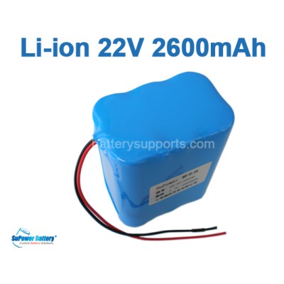 22.2V 25.2V 6*18650 2600mAh 6S Lithium ion Li-ion Battery Pack