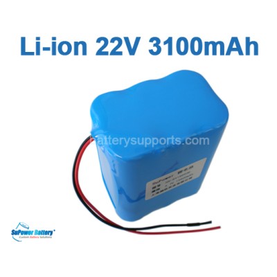 22.2V 25.2V 6*18650 3100mAh 6S Lithium ion Li-ion Battery Pack