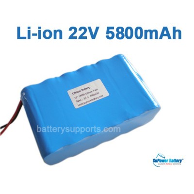 22V 25.2V 12*18650 5800mAh 6S2P Lithium ion Li-ion Battery Pack