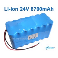 24V 29.4V 21*18650 8700mAh 7S3P Lithium ion Li-ion Battery Pack