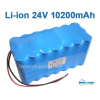 24V 29.4V 21*18650 10200mAh 7S3P Lithium ion Li-ion Battery Pack