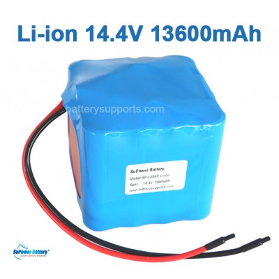 14.4V 14.8V 16*18650 13600mAh 4S4P Lithium ion Li-ion Battery