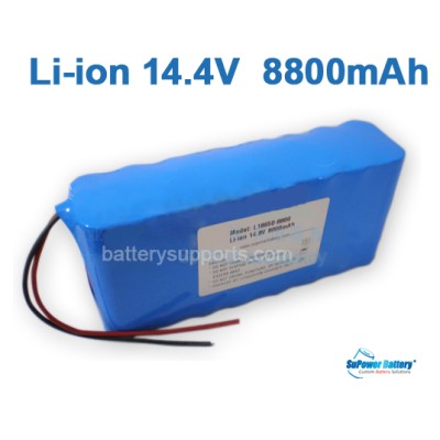 14.4V 14.8V 16*18650 8800mAh 4S4P Lithium ion Li-ion Battery
