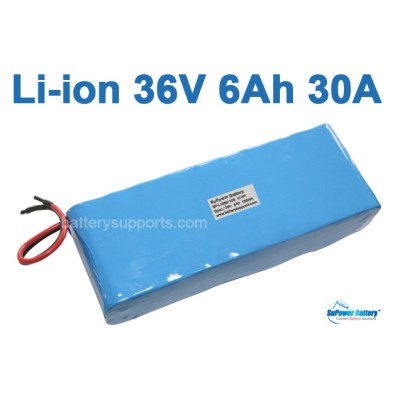 36V  37V 42V  6000mAh 6.0Ah  30A Lithium ion Li-ion Battery Pack