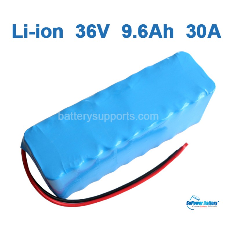 36V 37V 42V  9.6Ah  30A  9600mAh Lithium Li-ion Battery Pack