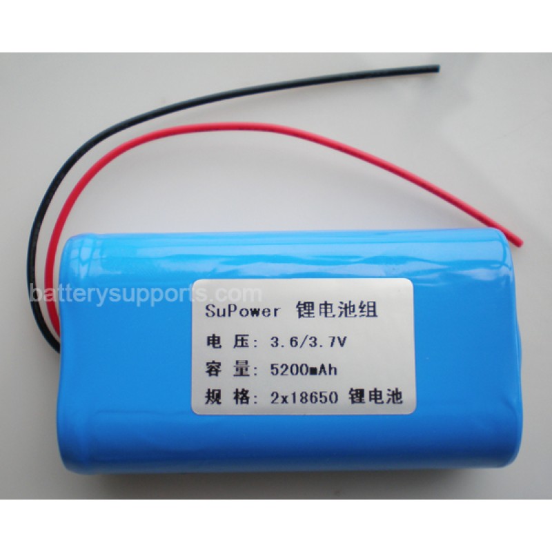 3.6V 3.7V 2* 18650 5200mAh 2P Lithium ion Li-ion Battery Pack