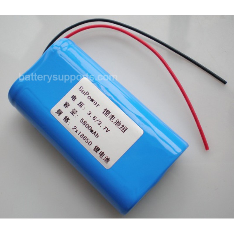 3.6V 3.7V 2* 18650 5800mAh 2P Lithium ion Li-ion Battery Pack