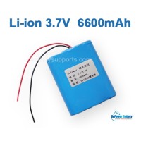 3.6V 3.7V 3* 18650 6600mAh 3P Lithium ion Li-ion Battery Pack