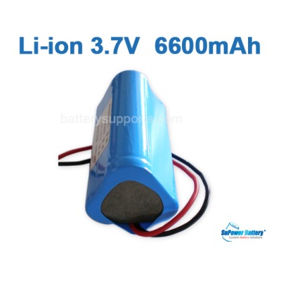 3.6V 3.7V 3* 18650 6600mAh 3P Lithium ion Li-ion Battery Pack