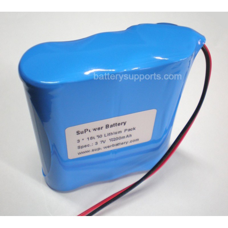 3.6V 3.7V 3* 18650 10200mAh 3P Lithium ion Li-ion Battery Pack