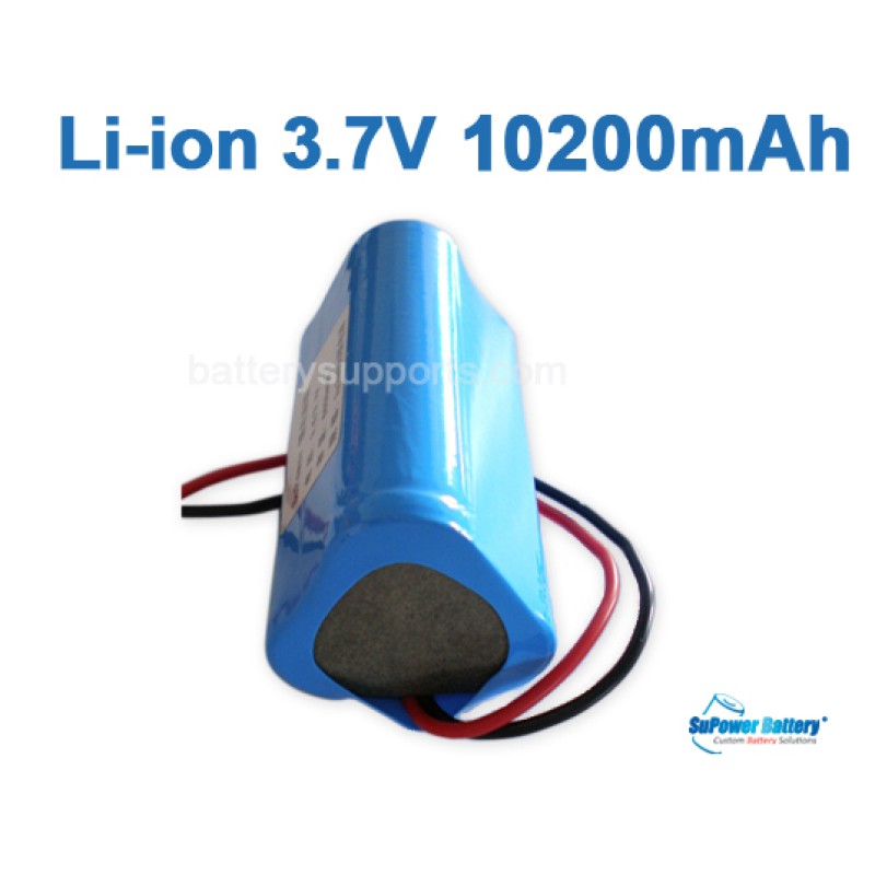 3.6V 3.7V 3* 18650 10200mAh 3P Lithium ion Li-ion Battery Pack
