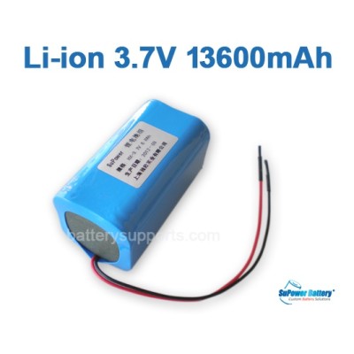 3.6V 3.7V 4* 18650 13600mAh 4P Lithium ion Li-ion Battery Pack
