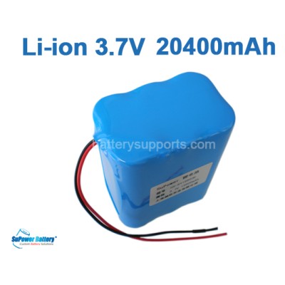 3.6V 3.7V 6* 18650 20400mAh 6P Lithium ion Li-ion Battery Pack