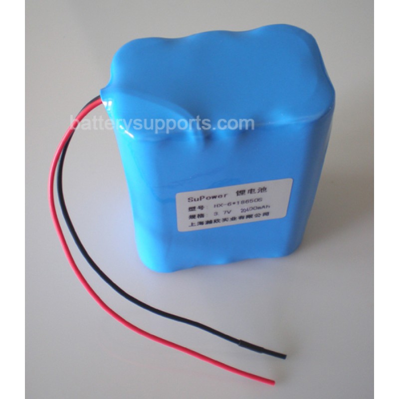 3.6V 3.7V 6* 18650 20400mAh 6P Lithium ion Li-ion Battery Pack