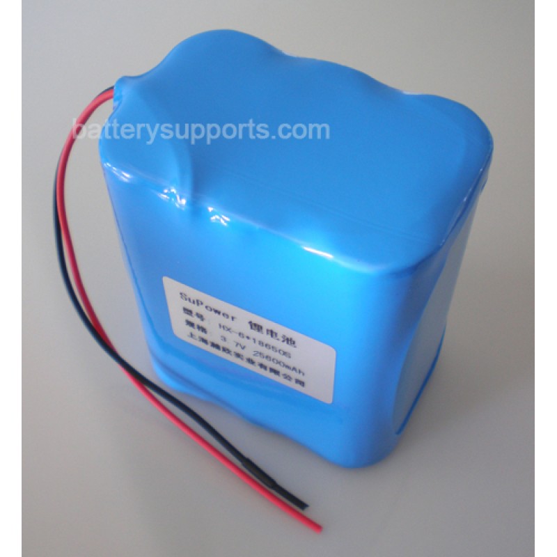 3.6V 3.7V 6* 18650 20400mAh 6P Lithium ion Li-ion Battery Pack