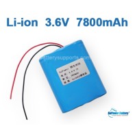 3.6V 3.7V 3* 18650 7800mAh 3P Lithium ion Li-ion Battery Pack