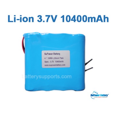 3.6V 3.7V 4* 18650 10400mAh 4P Lithium ion Li-ion Battery Pack