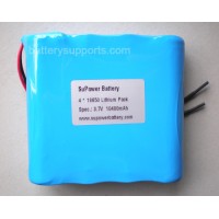 3.6V 3.7V 4* 18650 10400mAh 4P Lithium ion Li-ion Battery Pack