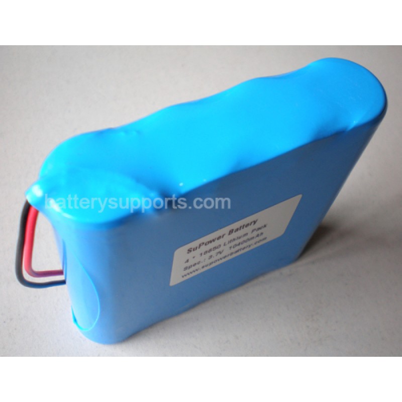 3.6V 3.7V 4* 18650 10400mAh 4P Lithium ion Li-ion Battery Pack